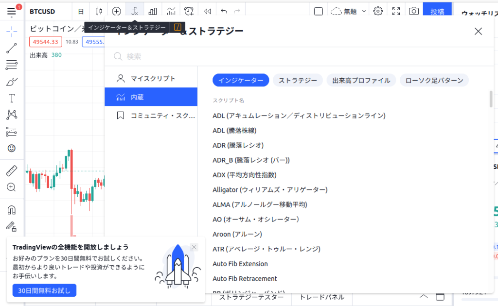 移動平均線を表示する方法